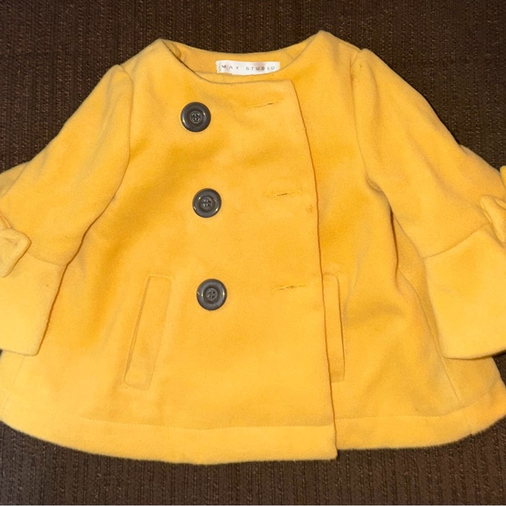 Max Studio Kids Mustard Cape Jacket